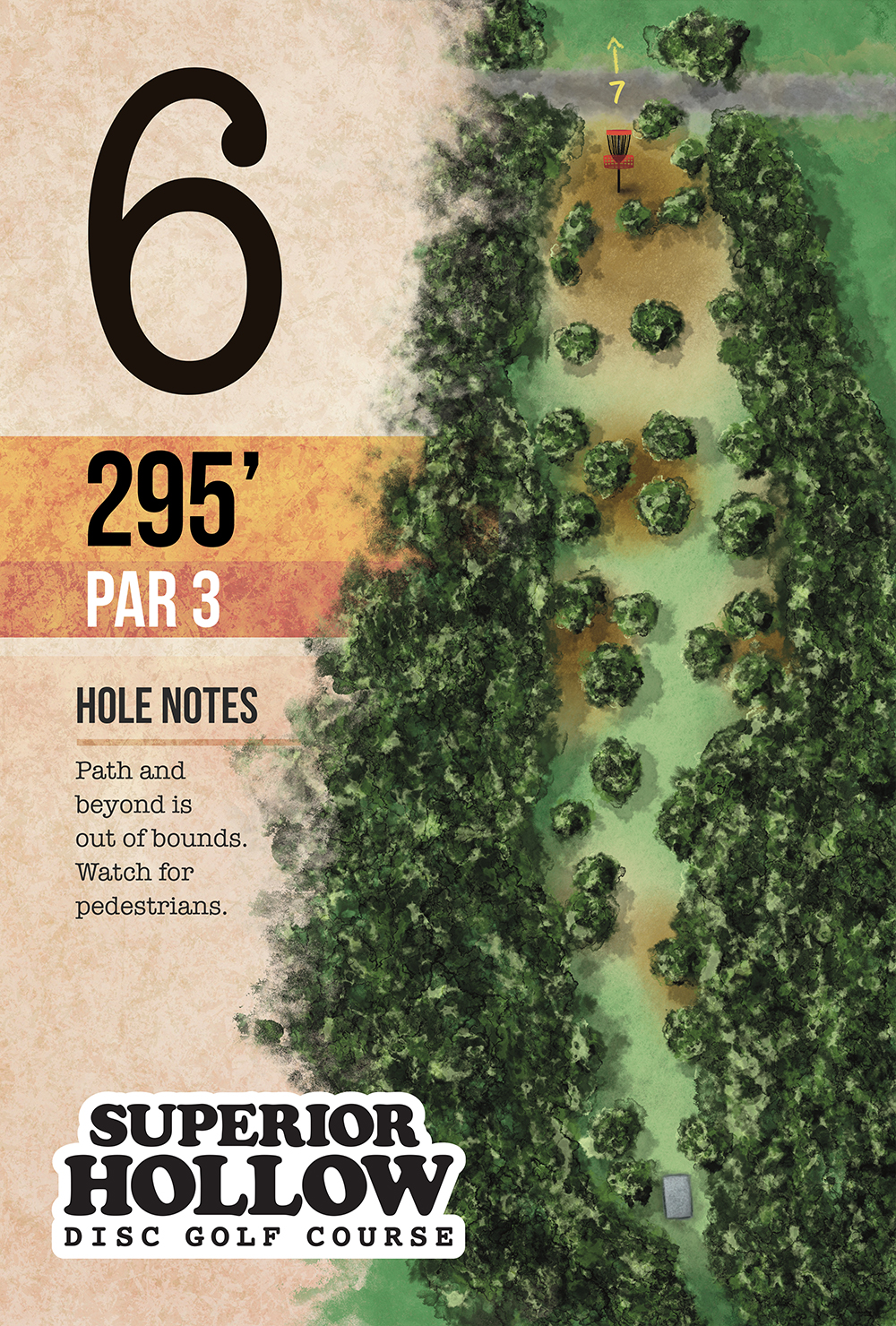 Superior Hollow Disc Golf Course Tee Signs by Happy Little Accidents