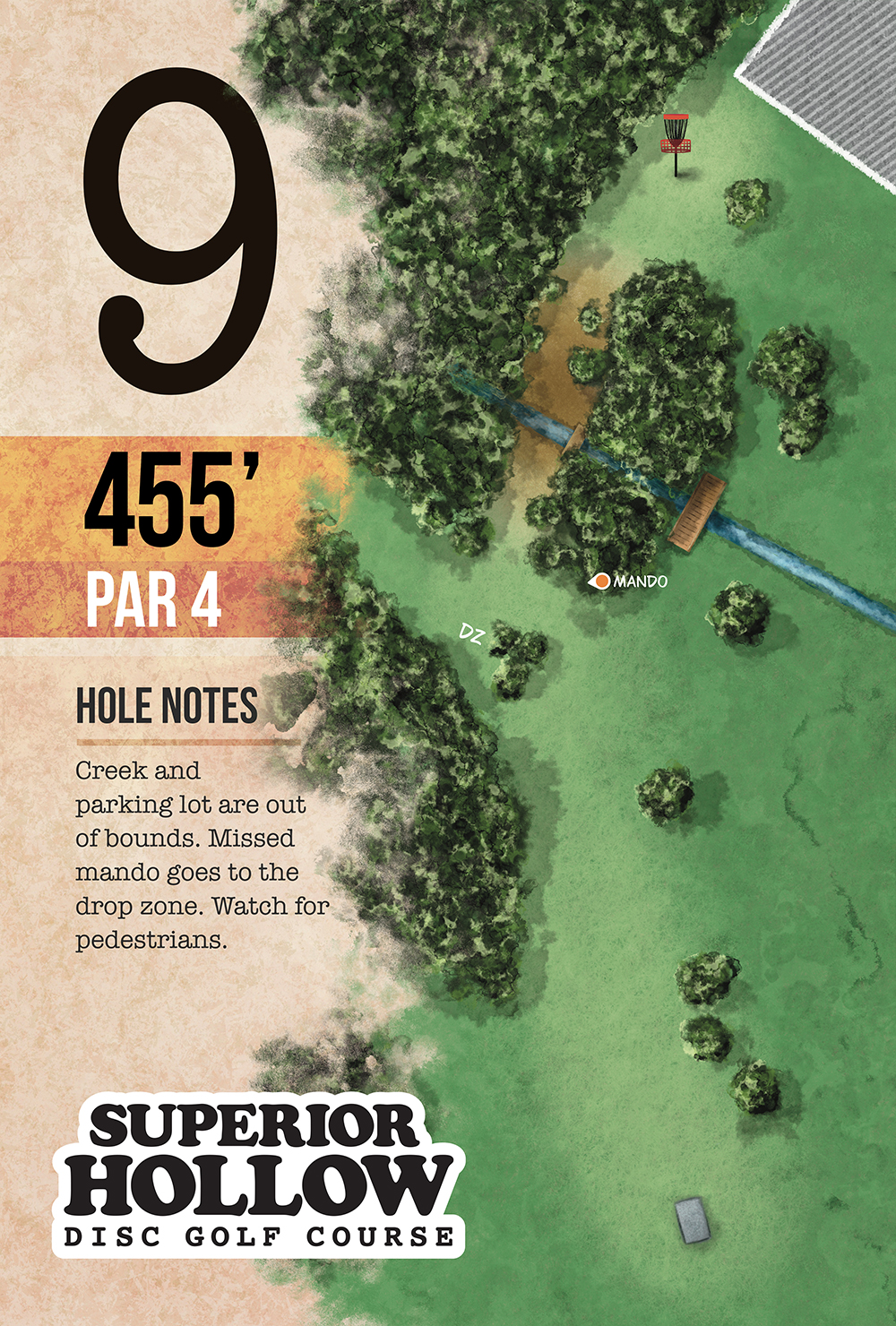 Superior Hollow Disc Golf Course Tee Signs by Happy Little Accidents