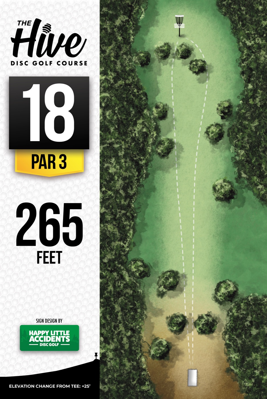 The Hive White layout, Hole 18