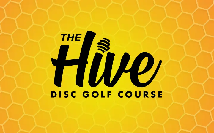 The Hive Disc Golf Course Logo by Happy Little Accidents