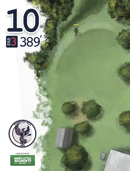Phoenix Run Disc Golf Course Tee Signs by Happy Little Accidents 
