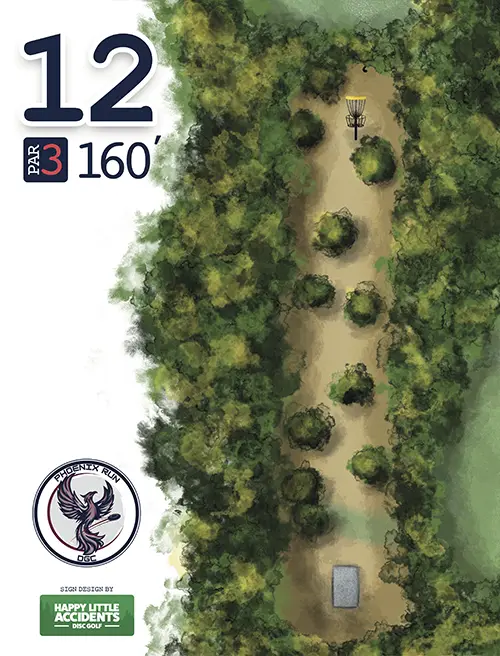 Phoenix Run Disc Golf Course Tee Signs by Happy Little Accidents 