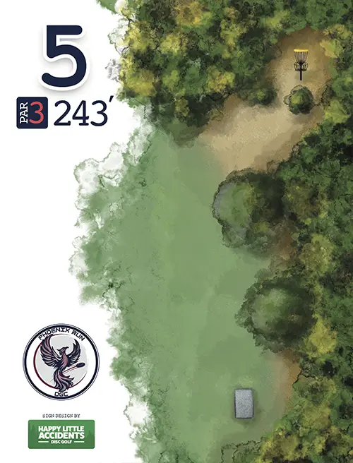 Phoenix Run Disc Golf Course Tee Signs by Happy Little Accidents 