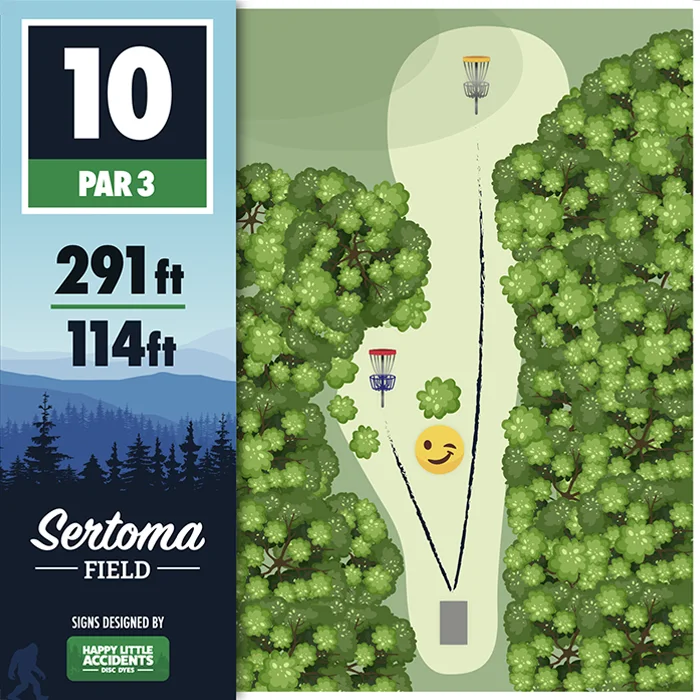 Sertoma Field Custom Disc Golf Tee Sign by Happy Little Accidents