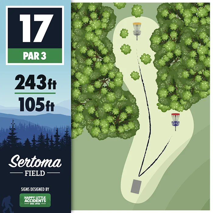 Sertoma Field Custom Disc Golf Tee Sign by Happy Little Accidents