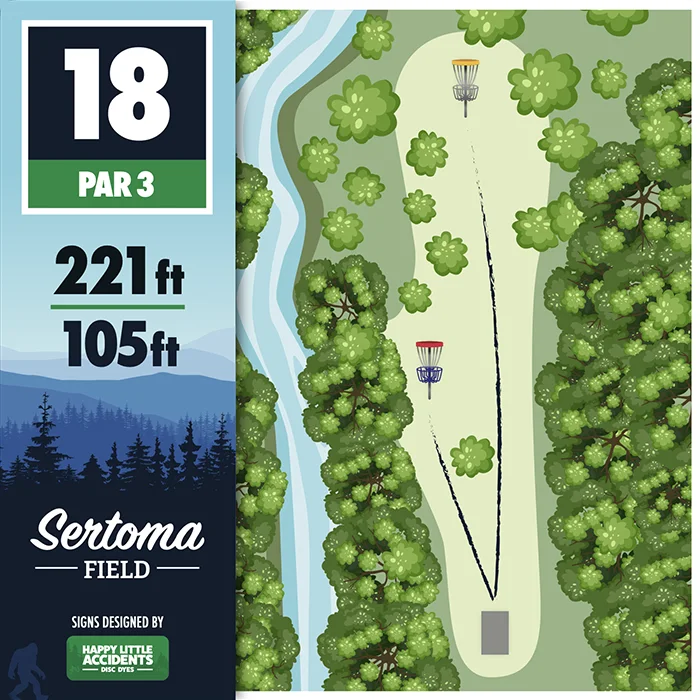 Sertoma Field Custom Disc Golf Tee Sign by Happy Little Accidents